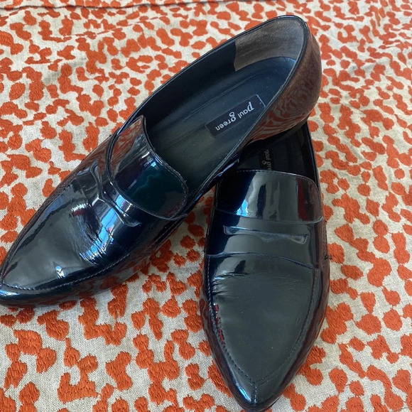 Black patent leather Paul green pointed loafers - Picture 6 of 6